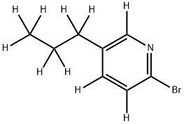 2-Bromo-5-(n-propyl)pyridine-d10 Struktur