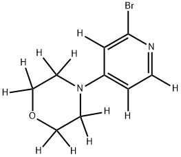 2-Bromo-4-morpholinopyridine-d11 Struktur