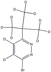 3-Bromo-6-(tert-butyl)pyridazine-d11 Struktur