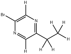 2-Bromo-5-ethylpyrazine-d7 Struktur