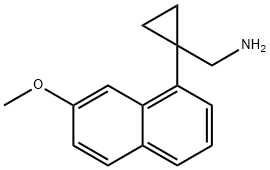 1-(7-Methoxy-1-naphthyl)cyclopropanemethanamine Struktur