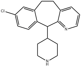 8-chloro-6,11-dihydro-11-(4-piperidinyl)-5h-benzo[5,6]cyclohepta[1,2-b]pyridine Struktur