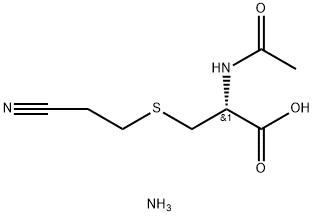 N-Acetyl-S-(2-cyanoethyl)-L-cysteine Ammonium Salt Struktur