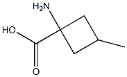 1-amino-3-methylcyclobutane-1-carboxylic acid Struktur