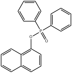 Phosphinic acid, diphenyl-, 1-naphthalenyl ester (9CI) Struktur