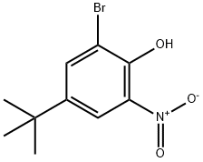 2-BROMO-4-TERT-BUTYL-6-NITROPHENOL Struktur