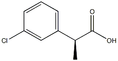 (2S)-2-(3-CHLOROPHENYL)PROPANOIC ACID Struktur