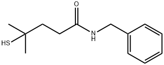 N-benzyl-4-mercapto-4-methylpentanamide Struktur