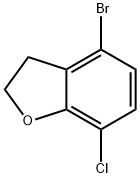 4-bromo-7-chloro-2,3-dihydrobenzofuran Struktur