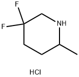 5,5-difluoro-2-methylpiperidine hydrochloride Struktur