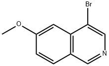 4-bromo-6-methoxyisoquinoline Struktur