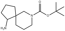 tert-butyl 1-amino-7-azaspiro[4.5]decane-7-carboxylate Struktur