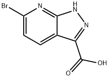 6-bromo-1H-pyrazolo[3,4-b]pyridine-3-carboxylic acid Struktur