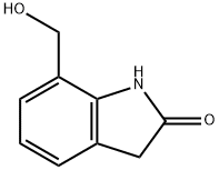 7-(hydroxymethyl)-2,3-dihydro-1H-indol-2-one Struktur