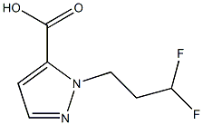 1-(3,3-difluoropropyl)-1H-pyrazole-5-carboxylic acid Struktur