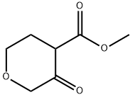 methyl 3-oxotetrahydro-2H-pyran-4-carboxylate Struktur