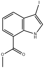 methyl 3-iodo-1h-indole-7-carboxylate Struktur