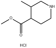 methyl 3-methylpiperidine-4-carboxylate hydrochloride Struktur