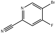 5-Bromo-4-fluoropyridine-2-carbonitrile Struktur