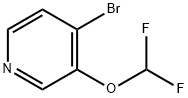 Pyridine, 4-bromo-3-(difluoromethoxy)- Struktur