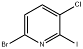 6-Bromo-3-chloro-2-iodo-pyridine Struktur