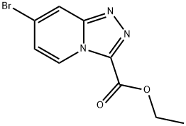 ethyl 7-bromo-[1,2,4]triazolo[4,3-a]pyridine-3-carboxylate Struktur