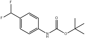 tert-Butyl N-[4-(difluoromethyl)phenyl]carbamate Struktur