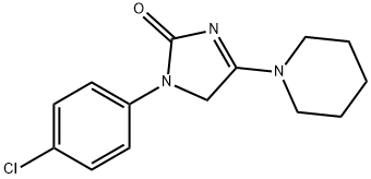 2H-Imidazol-2-one, 1-(4-chlorophenyl)-1,5-dihydro-4-(1-piperidinyl)- Struktur