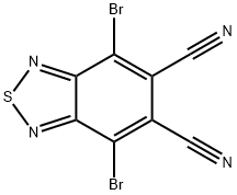 4,7-dibromobenzo[c][1,2,5]thiadiazole-5,6-dicarbonitrile Struktur