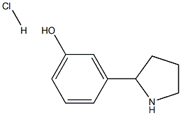 3-(Pyrrolidin-2-yl)phenol hydrochloride Struktur