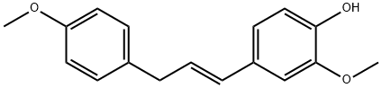 (E)-2-methoxy-4-(3-(4-methoxyphenyl)prop-1-en-1-yl)phenol Struktur