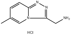 {6-methyl-[1,2,4]triazolo[4,3-a]pyridin-3-yl}methanamine dihydrochloride Struktur