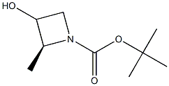 tert-butyl (2S)-3-hydroxy-2-methylazetidine-1-carboxylate Struktur