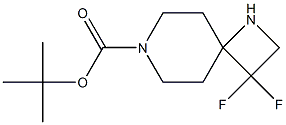 tert-butyl 3,3-difluoro-1,7-diazaspiro[3.5]nonane-7-carboxylate Struktur