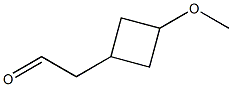 2-(3-methoxycyclobutyl)acetaldehyde Struktur