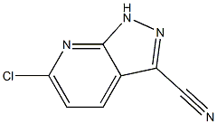 6-chloro-1H-pyrazolo[3,4-b]pyridine-3-carbonitrile Struktur