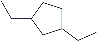 1,3-Diethylcyclopentane. Struktur