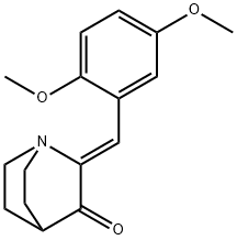 1-Azabicyclo[2.2.2]octan-3-one, 2-[(2,5-dimethoxyphenyl)methylene]-, (2Z)- Struktur