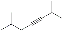 2,6-Dimethyl-3-heptyne. Struktur