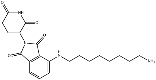 4-[(8-Aminooctyl)amino]-2-(2,6-dioxopiperidin-3-yl)isoindoline-1,3-dione HCl Struktur