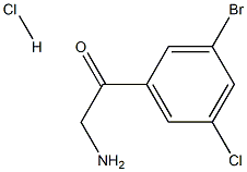 2-amino-1-(3-bromo-5-chlorophenyl)ethan-1-one hydrochloride|