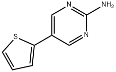 2-Amino-5-(2-thienyl)pyrimidine Struktur