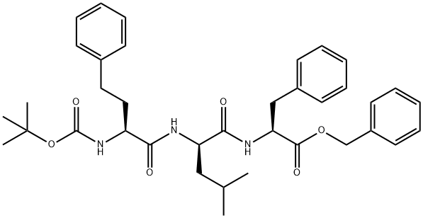 (6S,9R,12S)-Benzyl 12-benzyl-9-isobutyl-2,2-dimethyl-4,7,10-trioxo-6-phenethyl-3-oxa-5,8,11-triazatridecan-13-oate Struktur