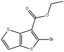 ethyl 2-bromothieno[3,2-b]thiophene-3-carboxylate Struktur