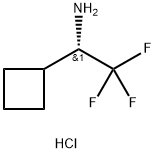 (1S)-1-cyclobutyl-2,2,2-trifluoroethan-1-amine hydrochloride Struktur