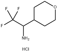 2,2,2-trifluoro-1-(oxan-4-yl)ethan-1-amine hydrochloride Struktur