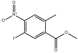 5-Iodo-2-methyl-4-nitro-benzoic acid methyl ester Struktur