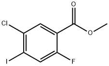 5-Chloro-2-fluoro-4-iodo-benzoic acid methyl ester Struktur