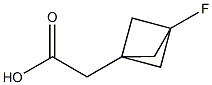 2-{3-fluorobicyclo[1.1.1]pentan-1-yl}acetic acid Struktur