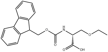 D-Serine, O-ethyl-N-[(9H-fluoren-9-ylmethoxy)carbonyl]- Struktur